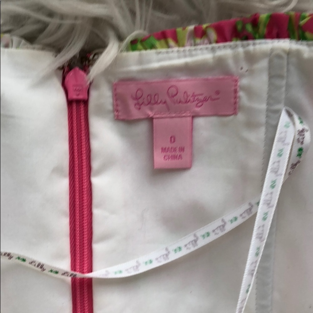 • Lilly Pulitzer • Briddie Strapless Daisy Dress 0 - Picture 3 of 4